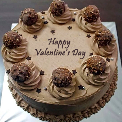 "Round shape ferrero rocher cake - 1kg - Click here to View more details about this Product